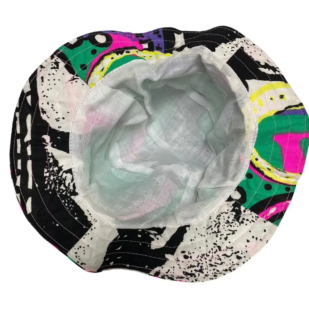 Vintage Colorful Bali Abstract Print Adult Bucket Hat - Picture 7 of 7